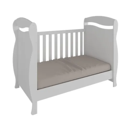 Berço Americano Júnior Mini Cama 3 em 1 Branco